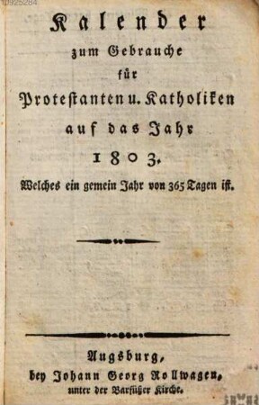 Taschenbuch für Geschichte und Unterhaltung : auf das Jahr .... 6. 1803