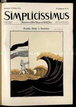 Satirische Wochenzeitschrift Simplicissimus. 19. Jahrgang 1914/15