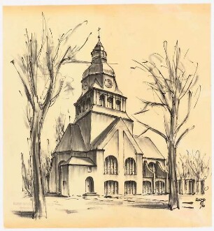 Johannesstift Berlin-Spandau Umbau Stiftskirche: Perspektivische Ansicht Apsis