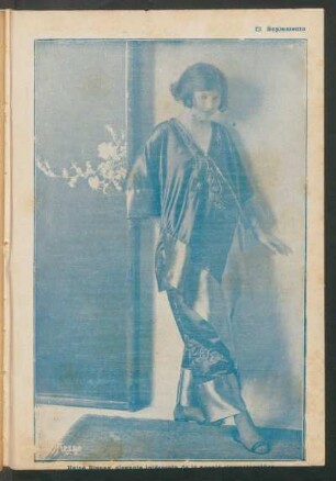 [Fotografía de] Hainé Binney, elegante intérprete de la novela cinematográfica