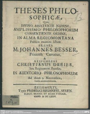 Theses philosophicae