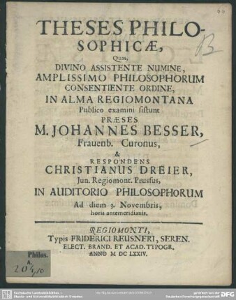 Theses philosophicae