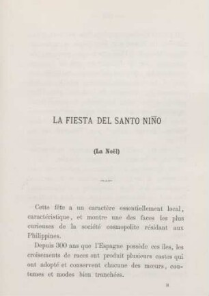 La fiesta del Santo Nino (La Noel)
