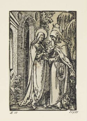 Heimsuchung, aus: "Passio unsers Herren Jhesu Christi", Nürnberg 1553, S. B8 verso