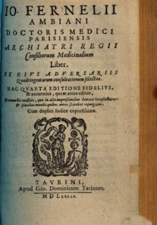 Consiliorum medicinalium liber