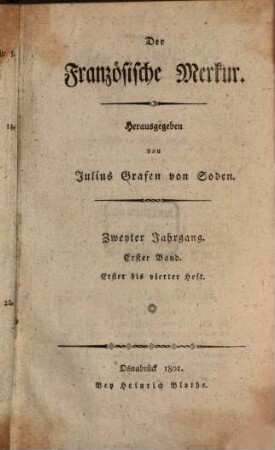 Der Französische Merkur. 2. 1801