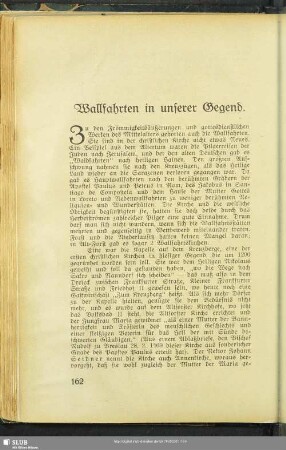 Wallfahrten in unserer Gegend