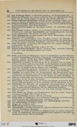 Textilien (Nr. 1348-1364)