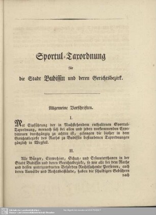 Allgemeine Vorschriften