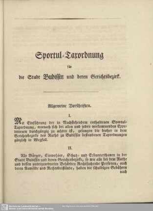 Allgemeine Vorschriften