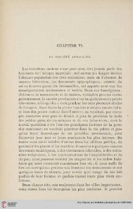 Chapitre VI: La société africaine