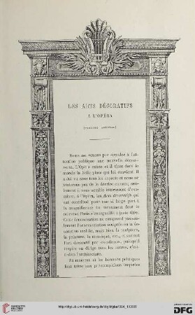 2. Pér. 29.1884: Les arts décoratifs à l'opéra, 1
