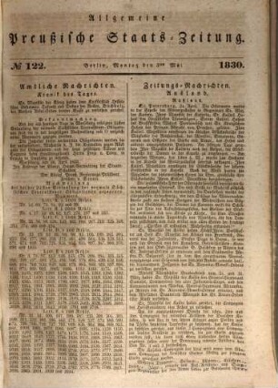 Allgemeine preußische Staats-Zeitung. 1830, [2] = 5 - 8