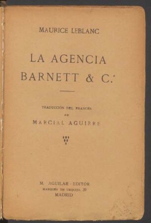La agencia Barnett & C.a