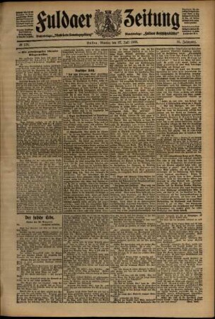 Ausgabe vom Montag, den 27. Juli 1908.