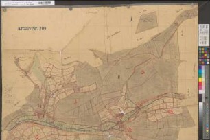 Olpe (Olpe), Umlegung Lütringhausen-Stachelau, Übersichtskarte und Urkarte I
