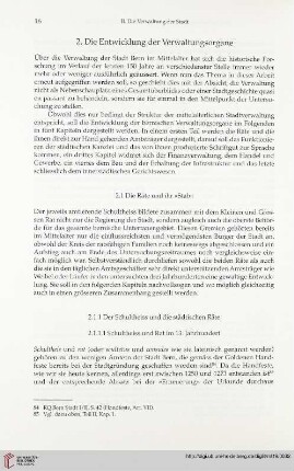2. Die Entwicklung der Verwaltungsorgane