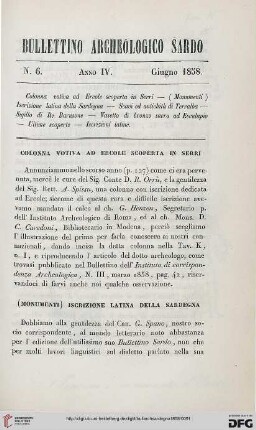 4: (Monumenti) iscrizione latina della Sardegna