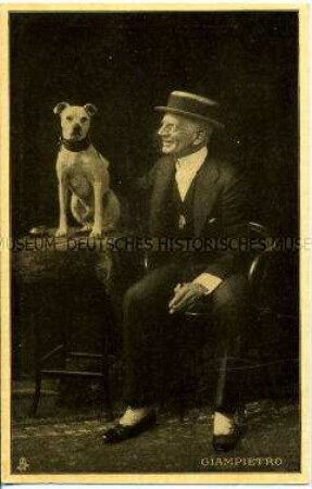 Josef Giampietro mit Hund
