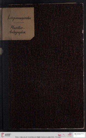 Nr. 174: Katalog: Musiker-Autographen : darunter viele eigenhändige Musik-Manuscripte ; Bach, Beethoven, Berlioz ... (Katalog-Nr. 174)