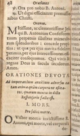 Orationes Devotae.
