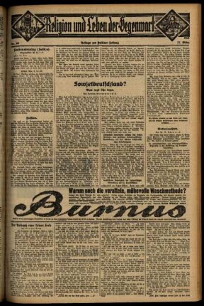 Dritte Ausgabe vom Sonntag, den 22. März 1931.
