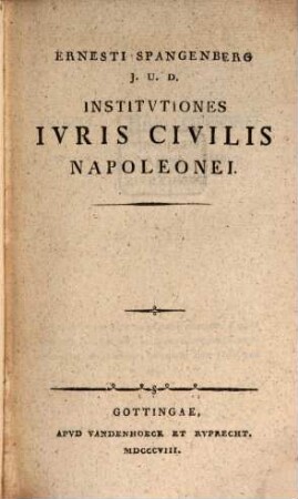Institutiones iuris civilis Napoleonei