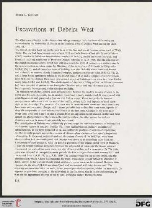 Excavations at Debeira West