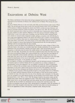 Excavations at Debeira West