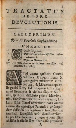 Tractatus De Jure Devolutionis, [1]