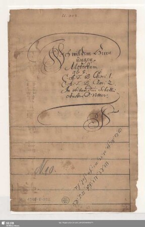 Stimmensatz [Schreiber: Jacobi, S.; u.a.]