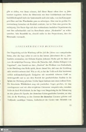 Sängerkrieg Und Minnesang
