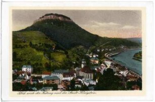 Königstein. Stadt und Festung Königstein