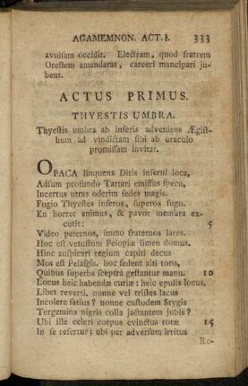 Actus Primus. - Actus Secundus.