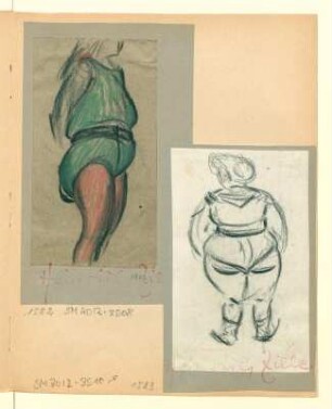 Torso einer Frau, Halbprofil