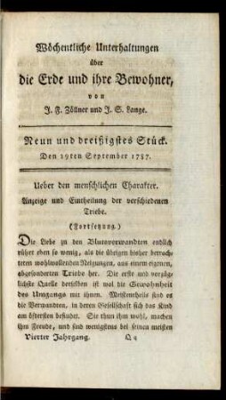 Neun und dreißigstes Stück