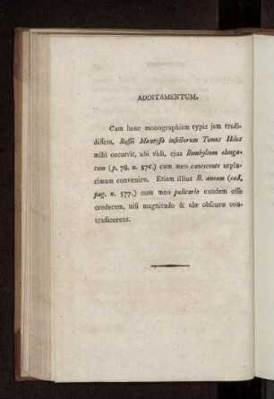 ADDITAMENTUM.