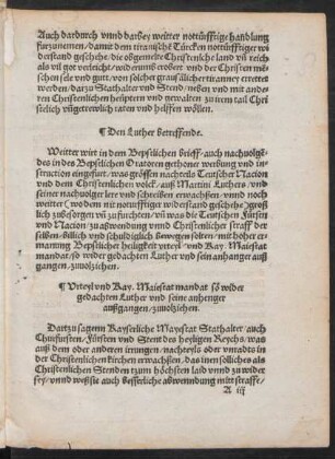Den Luther betreffende.