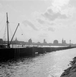 Stralsund. Panorama des Hafens