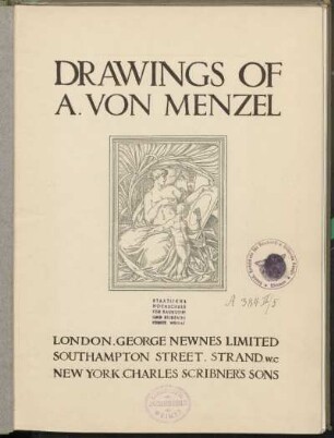 Drawings of A. von Menzel