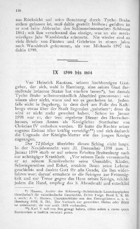 IX 1599 bis 1614