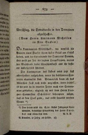Vorschlag, die Extradienste in den Domainen abzuschaffen