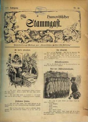 Humoristischer Stammgast. 1892 = Jg. 13