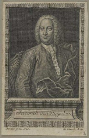 Bildnis des Friedrich von Hagedorn