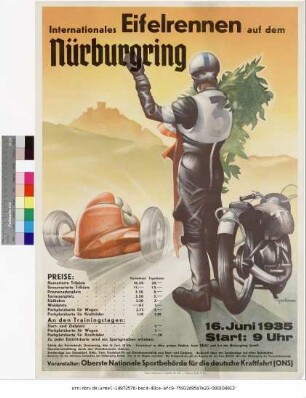 Originaltitel: Internationales Eifelrennen auf dem Nürburgring 16. Juni 1935