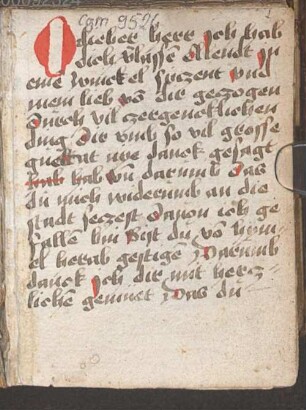 Gebete unterschiedlicher Art - BSB Cgm 9526