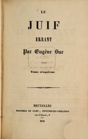 Le Juif Errant, 5