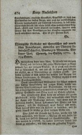 Chirurgische Geschichte mit theoretischen und practischen Anmerkungen. T.7.