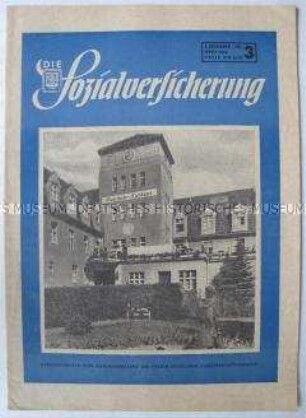 Mitteilungsblatt des FDGB-Bundesvorstandes für die Mitarbeiter der Sozialversicherung
