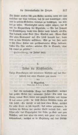 117-136 Ueber die Nächstenliebe